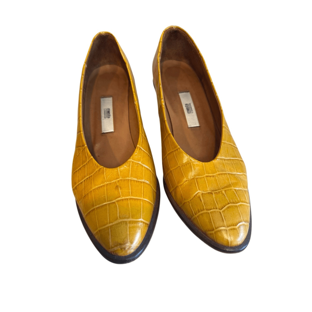 Miista Bernadette Croc Leather Heels Pumps - Picture 7 of 11